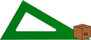 (PACK 5U) CARTABON SERIE TECNICA 25CM METACRILATO VERDE