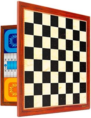 TABLERO GRANDE PARCHIS/AJEDREZ 4 JUGADORES 40X40CM