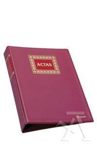 LIBRO ACTAS HOJAS MOVILES A4 100 HOJAS