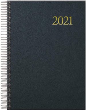 Agenda espiral anual 2026 segovia día página 14x20 color negro
