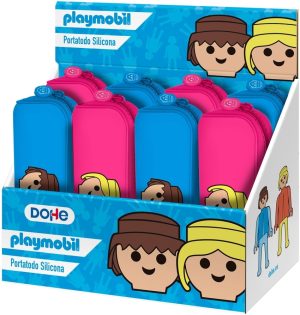 EXP 8 PORTATODO SILICONA PLAYMOBIL SURTIDO