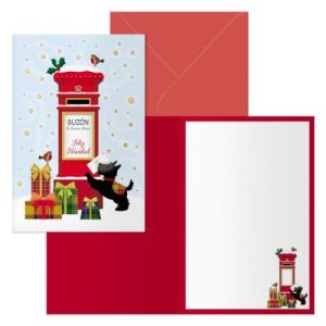 TARJETA DE FELICITACION NAVIDAD MODELO BUZON