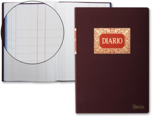 LIBRO DIARIO DOBLE 100 HOJAS Fº