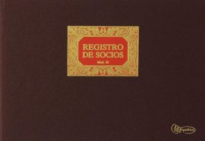 LIBRO REGISTRO SOCIOS Nº 13 Fº APAISADO 100 HOJAS