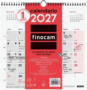 Calendario pared escribir 2027 30x30cm