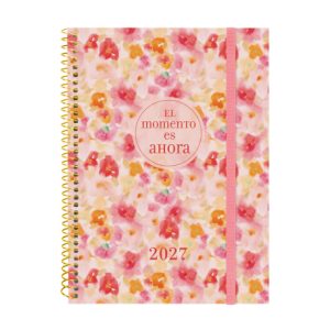 AGENDA ANUAL DESIGN COL E10 SEMANA VISTA HORIZONTAL 2027 FLORA