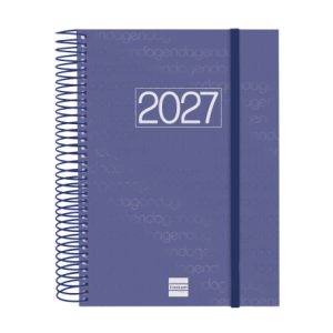AGENDA ANUAL YEAR E10 1 DIA PAGINA 2027 AZUL