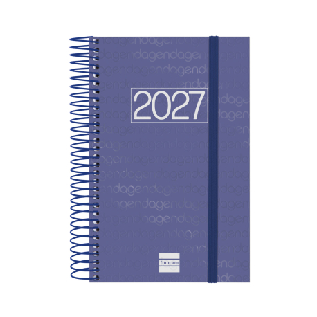AGENDA ANUAL YEAR E5 1 DIA PAGINA 2027 AZUL
