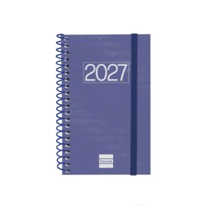 AGENDA ANUAL YEAR E3 SEMANA VISTA HORIZONTAL 2027 AZUL