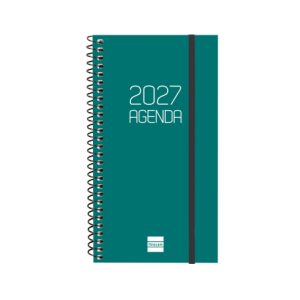 AGENDA ANUAL OPAQUE E9 SEMANA VISTA HORIZONTAL 2027 VERDE