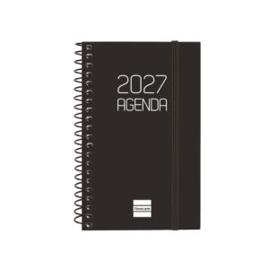 AGENDA ANUAL OPAQUE E3 SEMANA VISTA HORIZONTAL 2027 NEGRO