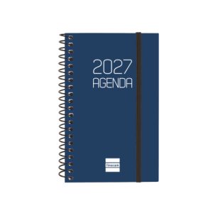 AGENDA ANUAL OPAQUE E3 SEMANA VISTA HORIZONTAL 2027 AZUL