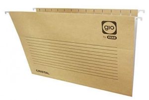 C/25 CARPETA COLGANTE A4 GIO MODELO CRISTAL KRAFT BICOLOR