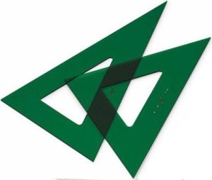 CARTABON TECNICA 35 CM METACRILATO VERDE SIN GRADUAR