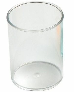 CUBILETE DE PLASTICO TRANSPARENTE CRISTAL FAIBO