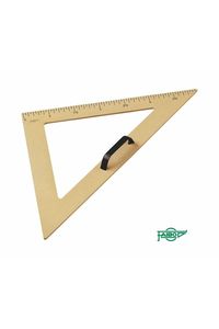 ESCUADRA PARA PIZARRA 30CM PLASTICO IMITACION  MADERA FAIBO
