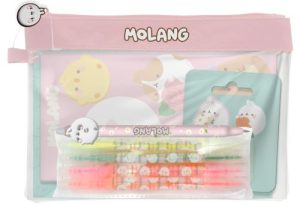 Set portatodo jumbo con accesorios de papeleria molang blossom