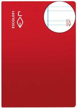 PAQ/10 LIBRETAS A4 50H 70G. PAUTA 3.5 C/M ROJO ESCOLOFI