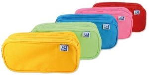 Paq/5 portatodo 3 triple kangoo kids 22,5x11x7cm colores surtidos