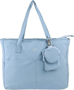 BOLSO TOTE BAG ENDLESS UNIVERSITY 41X31X12 COLOR DUSTY BLUE
