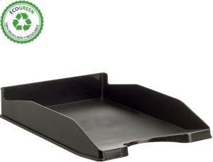 C/6 BANDEJA SOBREMESA PLASTICO COLOR NEGRO 345X255X60MM