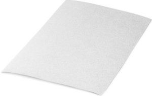 Pack 10 laminas goma eva purpurina biodegradable blanco 40x60 cm