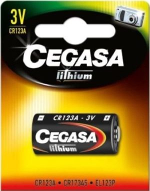 BLISTER PILA CEGASA LITIO CR123A 3V FT BL