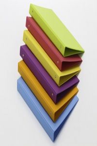 CARPETA 4º 4 ANILLAS 25 MM PVC NARANJA FUN COLOR