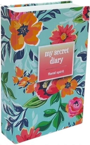 Caja fuerte con combinación y forma de libro floral spirit
