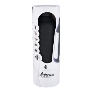 Botella lisa interior ceramico con 2 tapones 500ml black