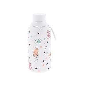 Botella termica interior ceramico 2 tapones 500ml dot &woof ice