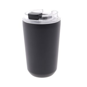 VASO TERMICO INTERIOR CERAMICO LISO 400ML BLACK