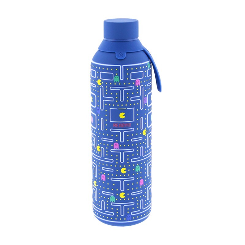 Botella termica interior ceramico 2 tapones 750ml pixel run mazarine