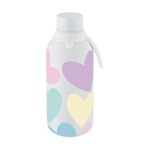 Botella termica interior ceramico 2 tapones 500ml ice sweet love