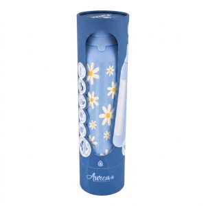 Botella termica interior ceramico 2 tapones 750ml sky floral picnic