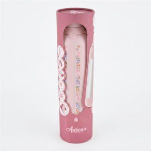 Botella termica interior ceramico 2 tapones 750ml pink petal lines