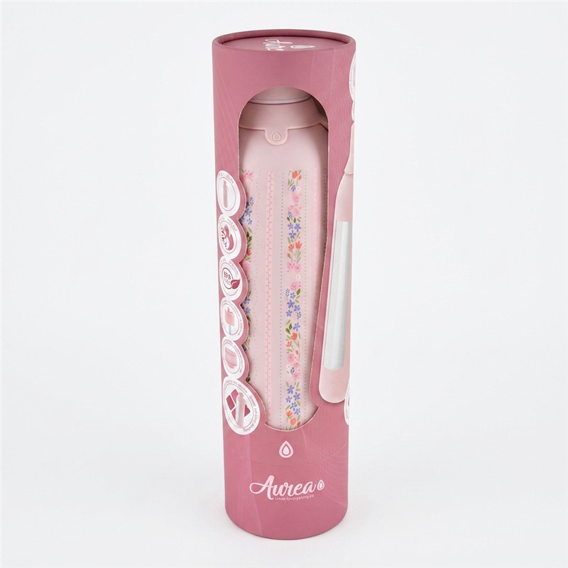 Botella termica interior ceramico 2 tapones 750ml pink petal lines