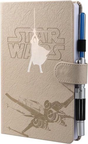 CUADERNO PREMIUN A5 BOLIGRAFO SABLE DE LUZ STAR WARS