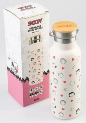 BOTELLA METALICA CON ASA SNOOPY LOVE SEASON