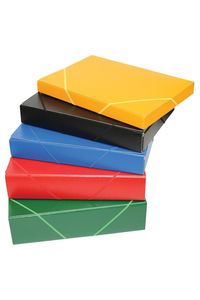 Carpeta proyectos gomas folio carton gofrado lomo 7cm negro serie mallorca
