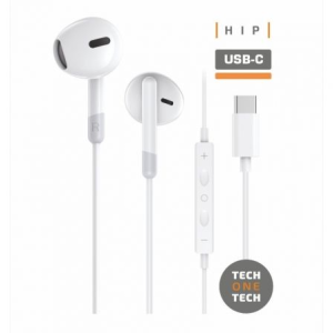 Auriculares hip tech blancos intrauditivos