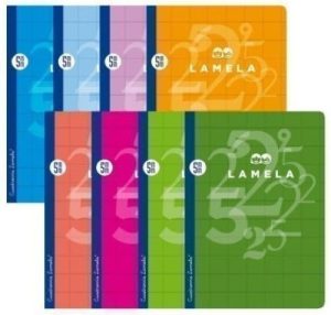LIBRETA A4 50H 90G CUADROVIA 5MM COLORES SURTIDOS