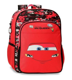 MOCHILA ADAPTABLE 40 CM CARS MQUEEN RED DISNEY 40X30X13CM