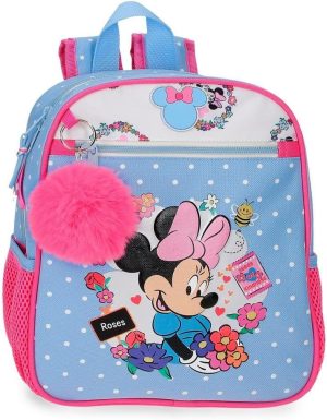 MOCHILA ADAPTABLE A CARRO 28CM MINNIE FLOWERS