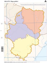 Paq/50 mapas aragon politico mudos