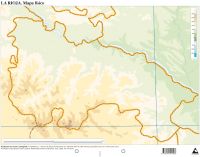 Paq/50 mapas la rioja fisico mudos